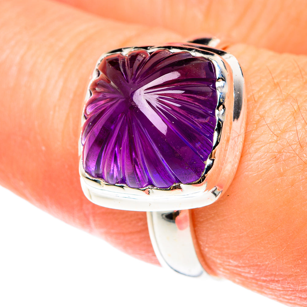 Amethyst Rings handcrafted by Anasilvercos - RING76344