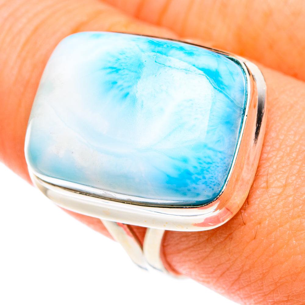 Larimar Rings handcrafted by Anasilvercos - RING76358
