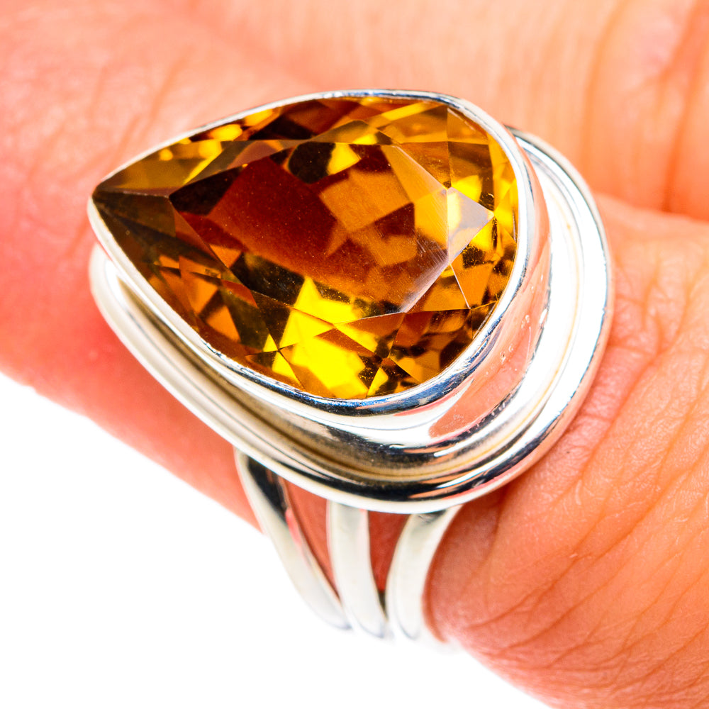 Mandarin Citrine Rings handcrafted by Anasilvercos - RING76371