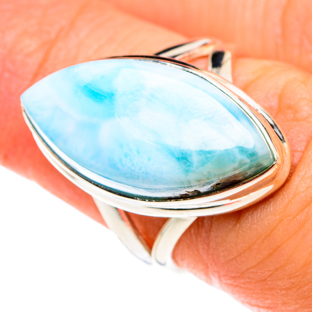 Larimar Rings handcrafted by Anasilvercos - RING76391