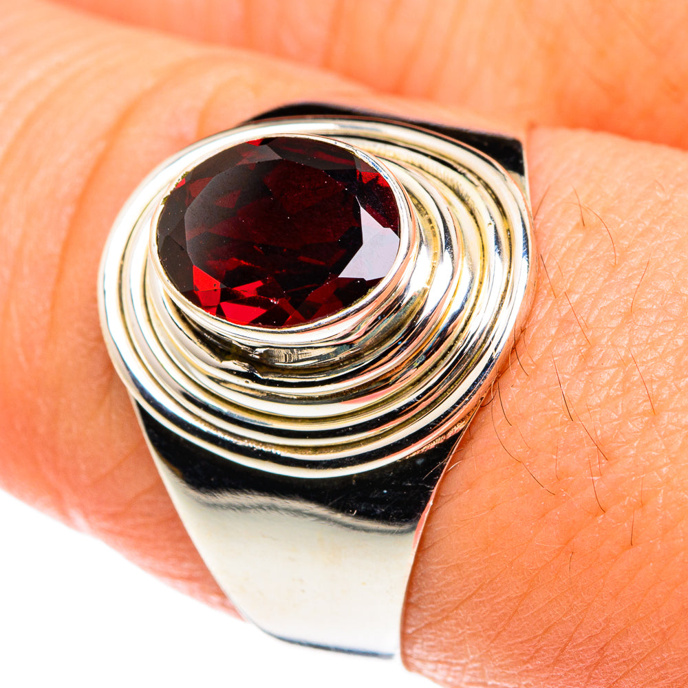 Garnet Rings handcrafted by Anasilvercos - RING76408