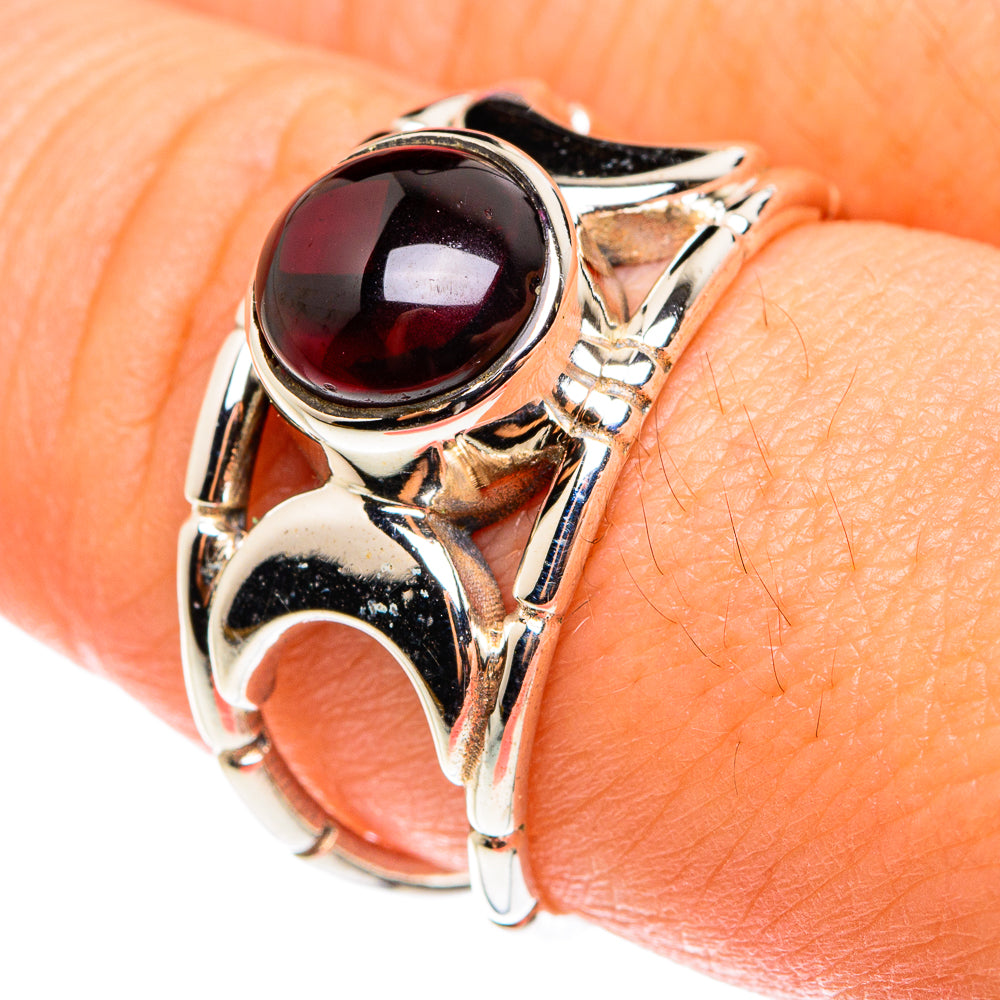 Garnet Rings handcrafted by Anasilvercos - RING76409