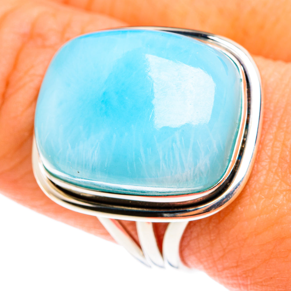 Larimar Rings handcrafted by Anasilvercos - RING76427