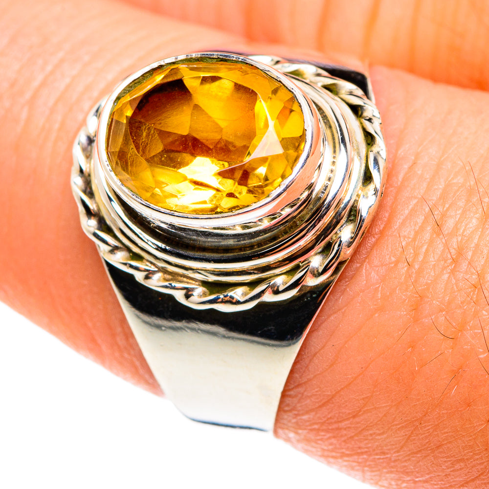 Citrine Rings handcrafted by Anasilvercos - RING76432
