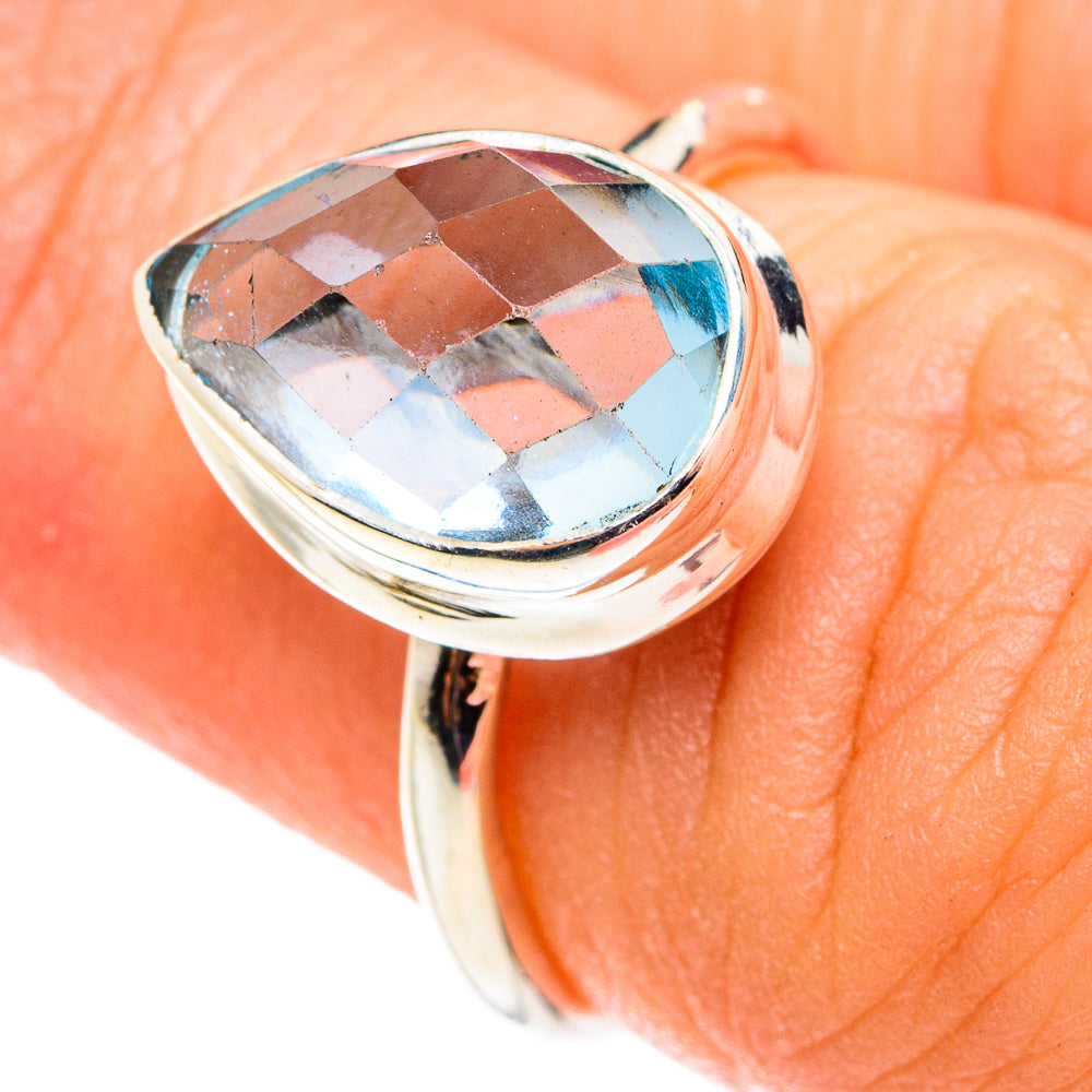 Blue Topaz Rings handcrafted by Anasilvercos - RING76457