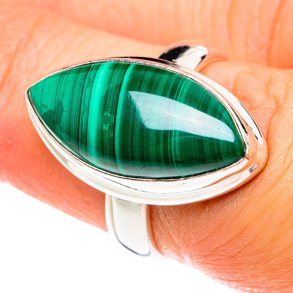 Malachite Rings handcrafted by Anasilvercos - RING76460