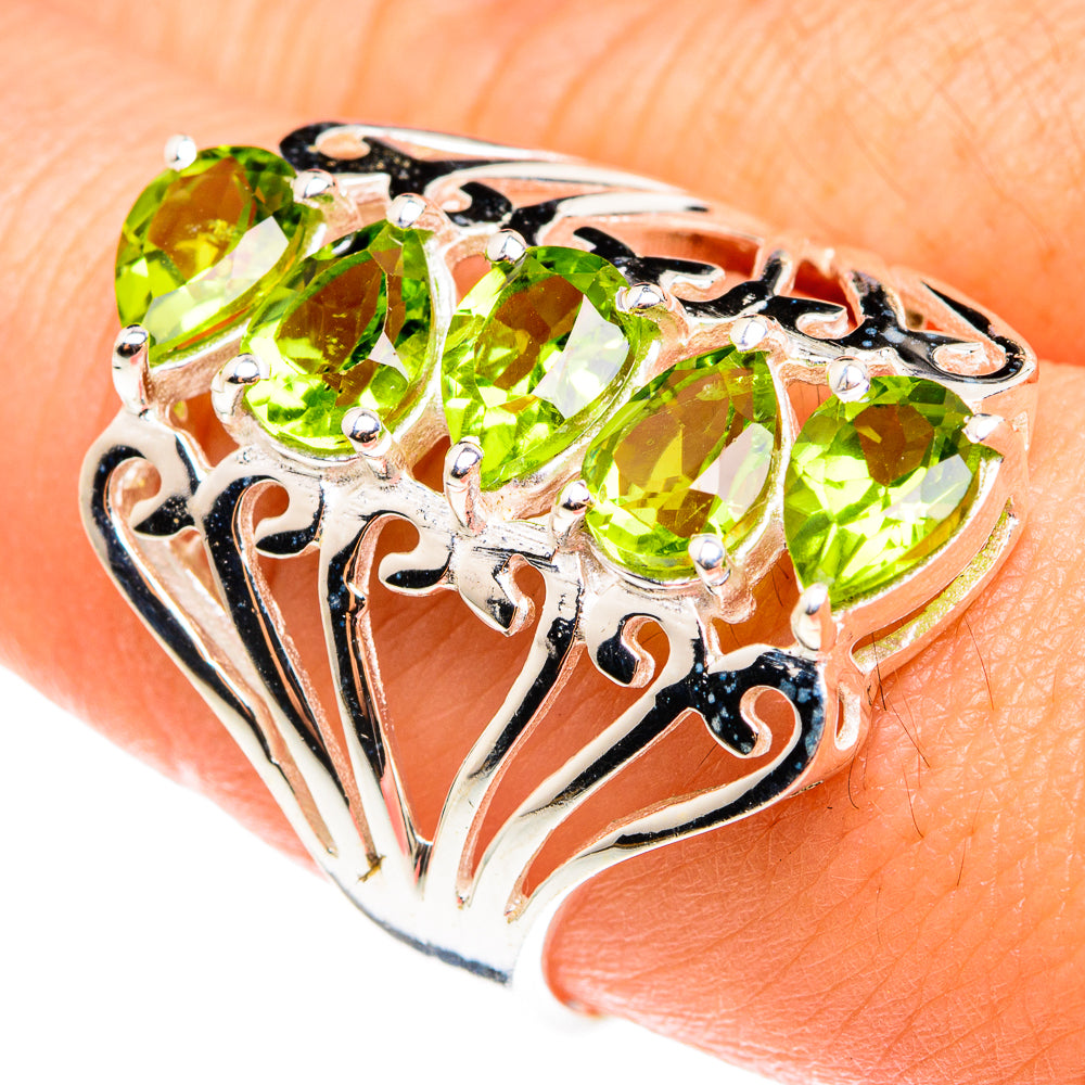 Peridot Rings handcrafted by Anasilvercos - RING76461