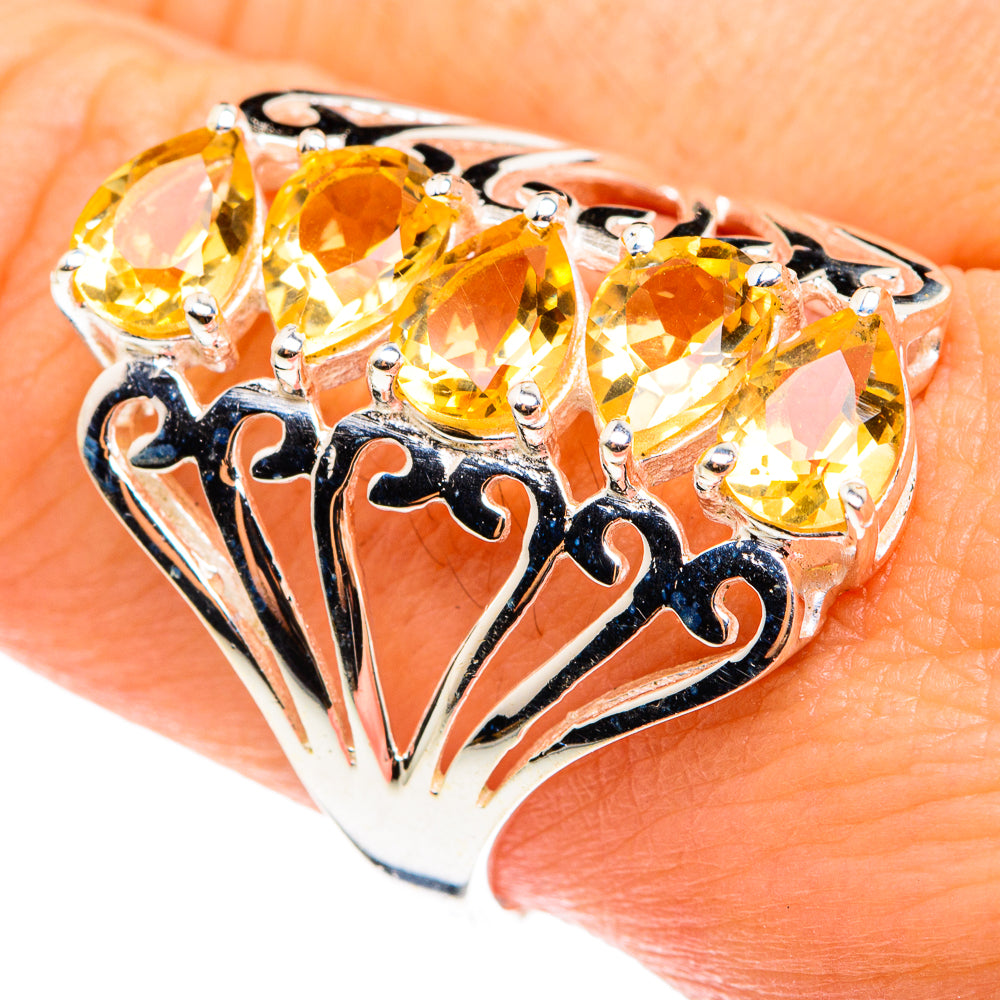 Citrine Rings handcrafted by Anasilvercos - RING76463