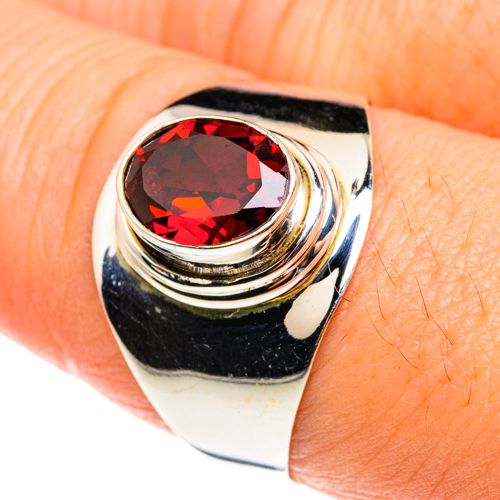 Garnet Rings handcrafted by Anasilvercos - RING76468