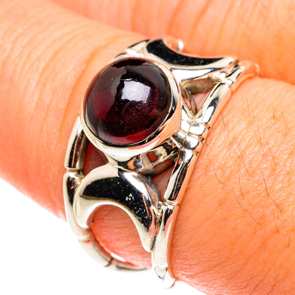 Garnet Rings handcrafted by Anasilvercos - RING76469