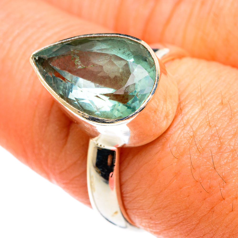 Green Fluorite Rings handcrafted by Anasilvercos - RING76490