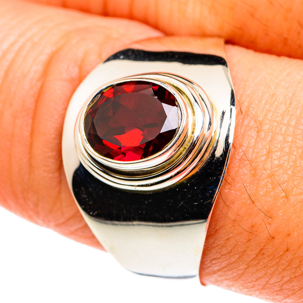 Garnet Rings handcrafted by Anasilvercos - RING76497