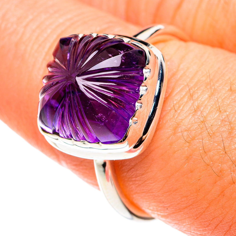 Amethyst Rings handcrafted by Anasilvercos - RING76498