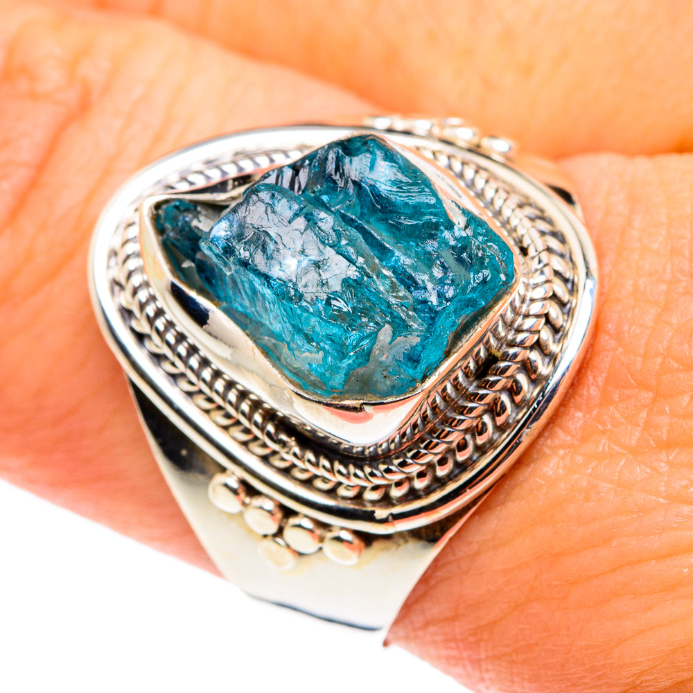 Apatite Rings handcrafted by Anasilvercos - RING76506