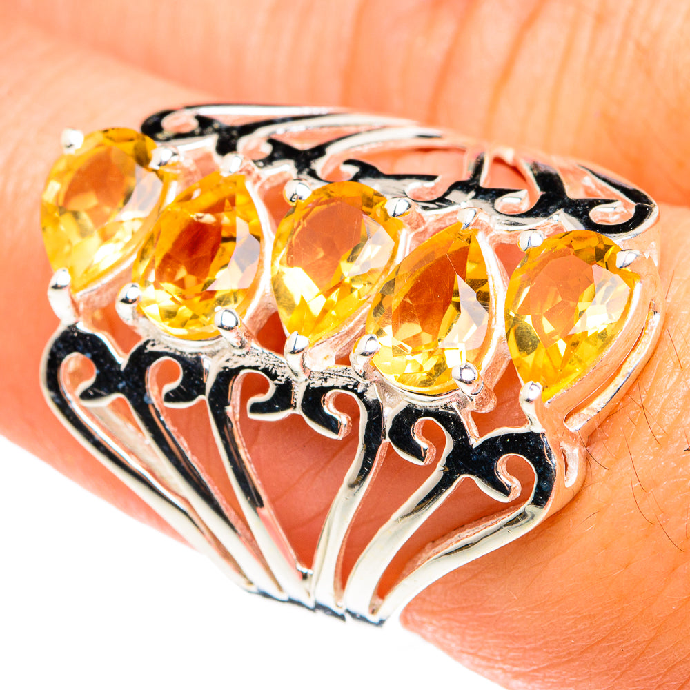 Citrine Rings handcrafted by Anasilvercos - RING76521