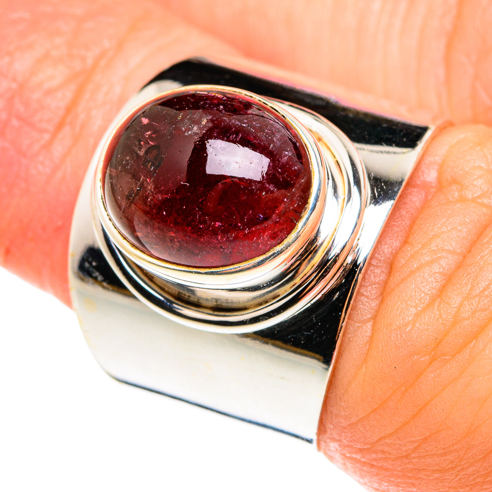 Pink Tourmaline Rings handcrafted by Anasilvercos - RING76529