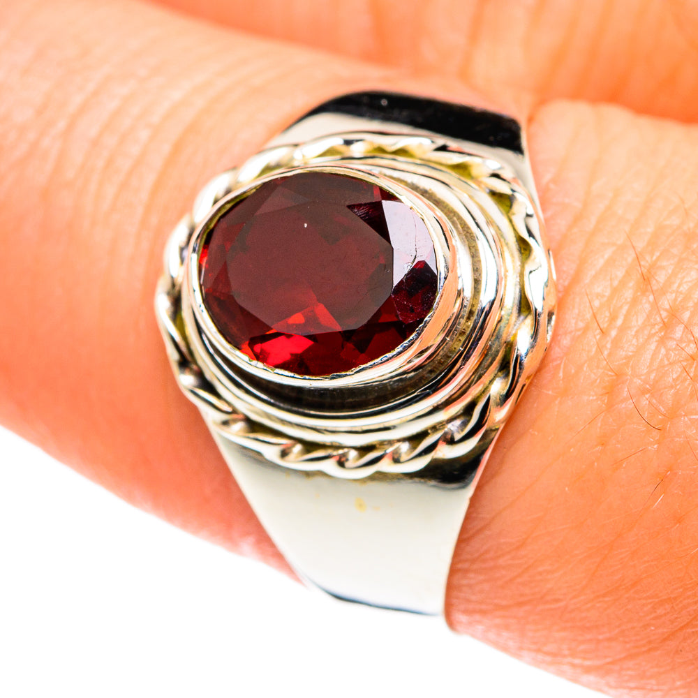Garnet Rings handcrafted by Anasilvercos - RING76532
