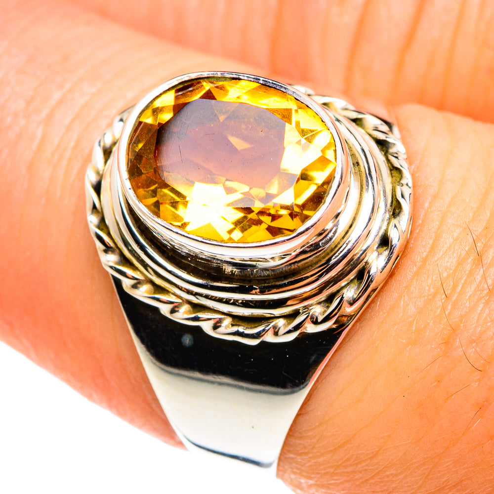 Citrine Rings handcrafted by Anasilvercos - RING76563