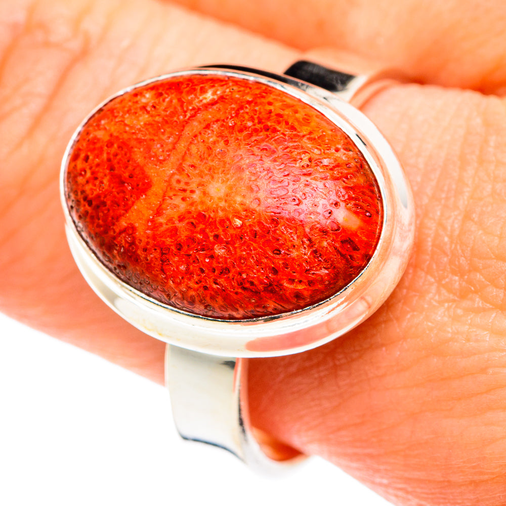 Sponge Coral Rings handcrafted by Anasilvercos - RING76564