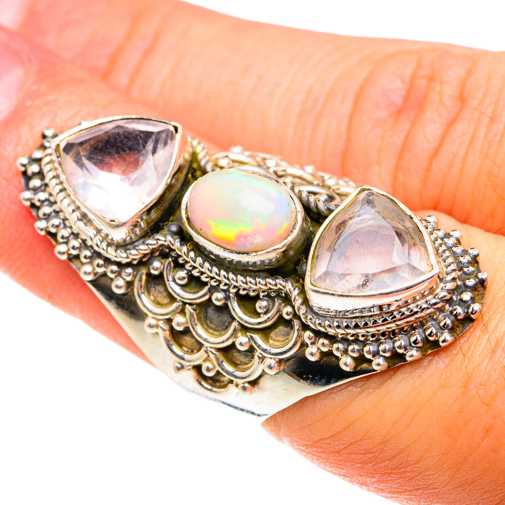 Ethiopian Opal Rings handcrafted by Anasilvercos - RING76586