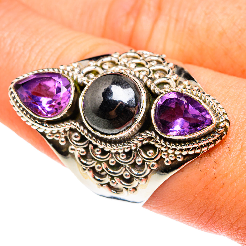 Hematite Rings handcrafted by Anasilvercos - RING76609