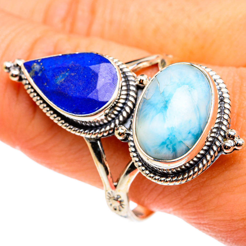 Larimar Rings handcrafted by Anasilvercos - RING76626