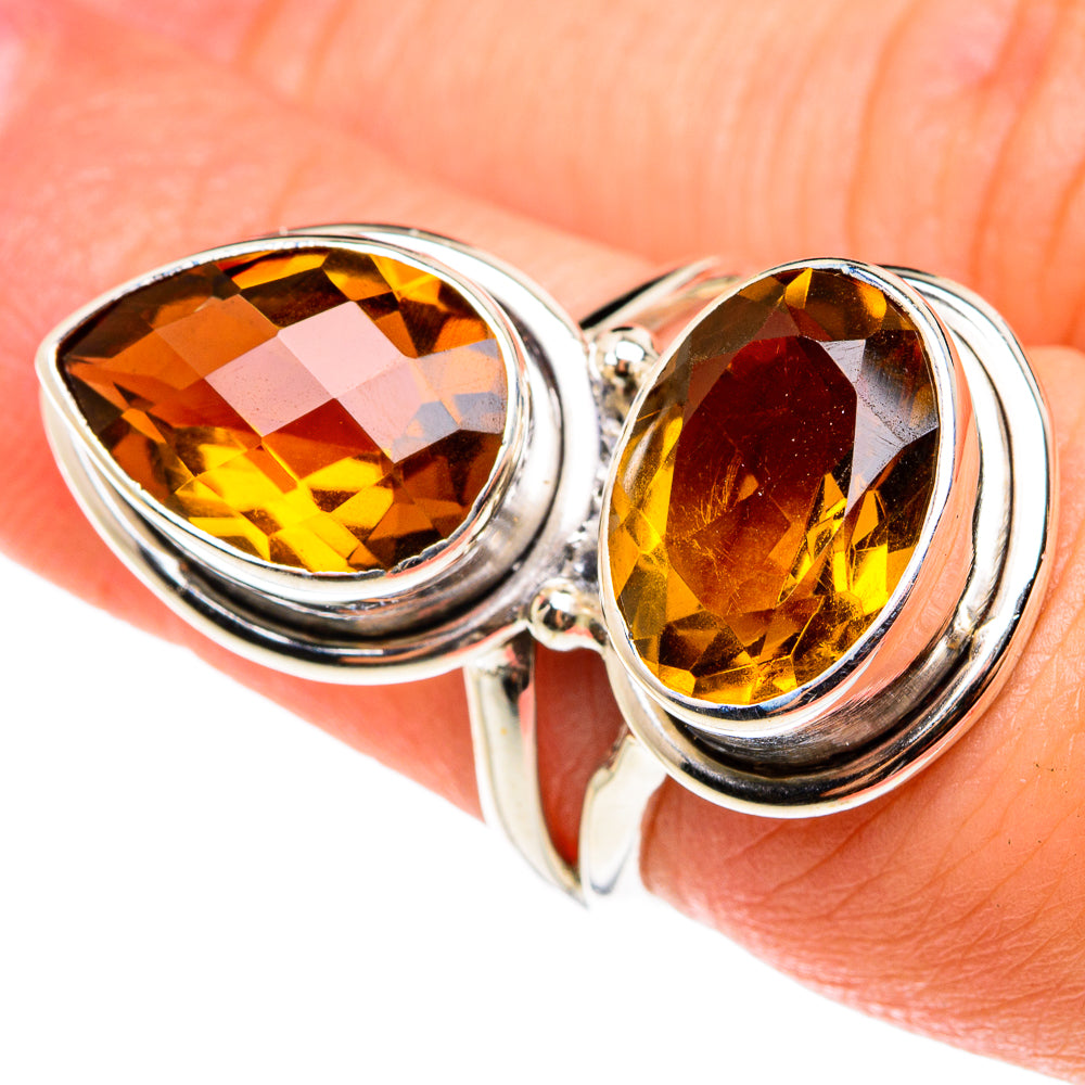 Mandarin Citrine Rings handcrafted by Anasilvercos - RING76633