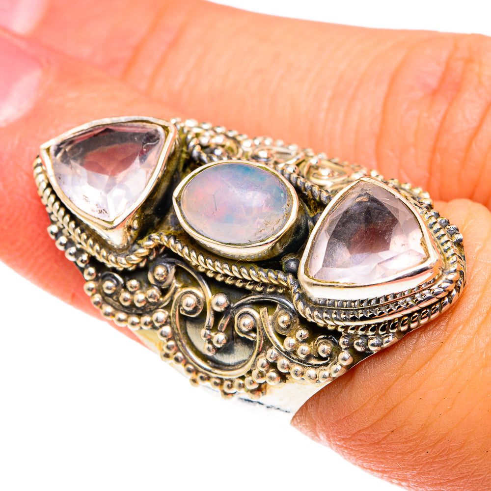 Ethiopian Opal Rings handcrafted by Anasilvercos - RING76647