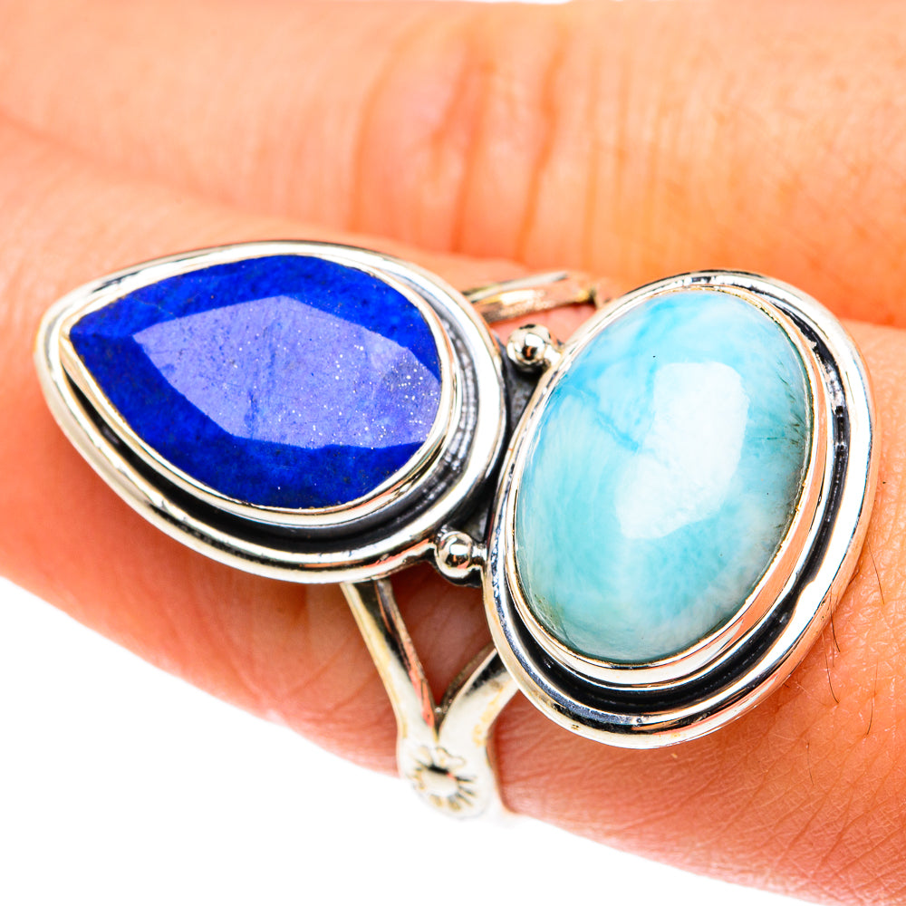 Larimar Rings handcrafted by Anasilvercos - RING76651