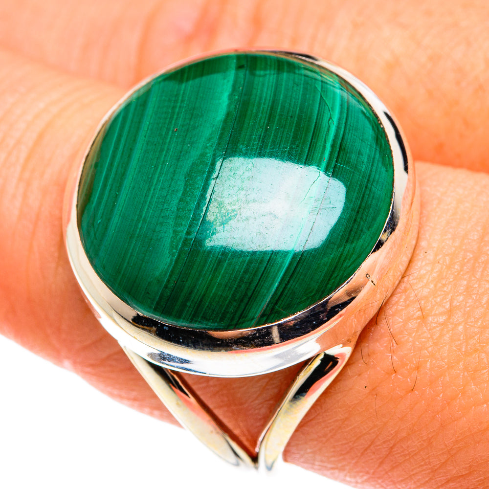 Malachite Rings handcrafted by Anasilvercos - RING76655