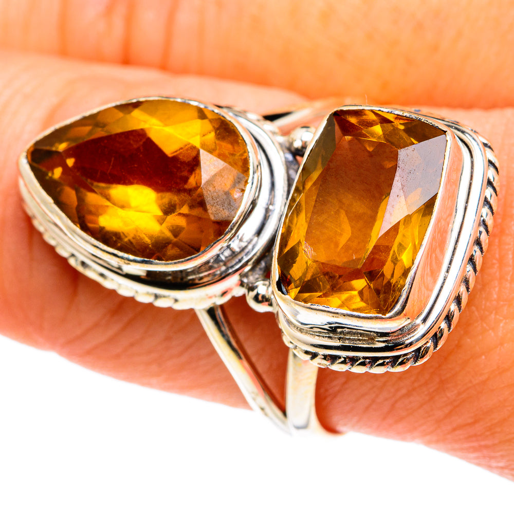 Mandarin Citrine Rings handcrafted by Anasilvercos - RING76660