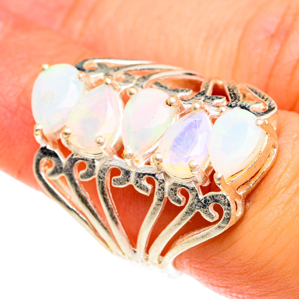 Ethiopian Opal Rings handcrafted by Anasilvercos - RING76671