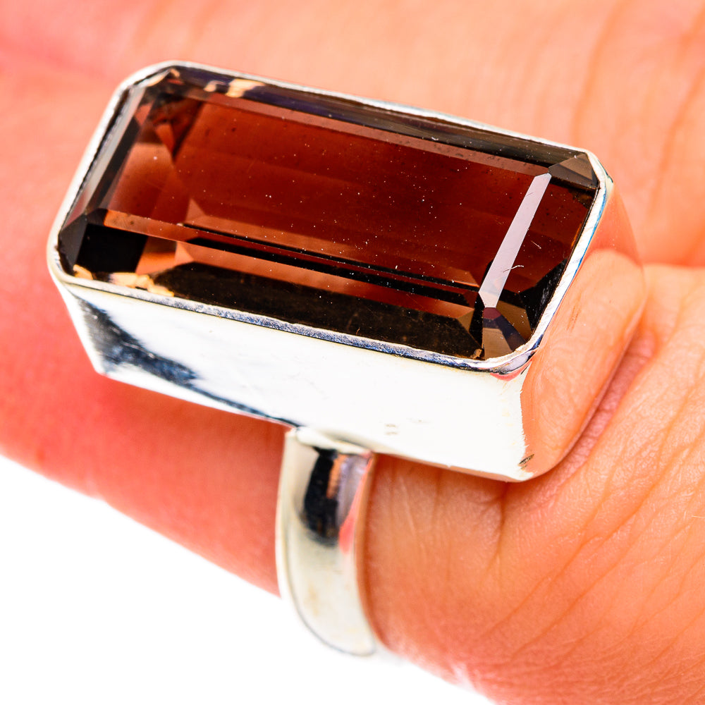 Smoky Quartz Rings handcrafted by Anasilvercos - RING76679