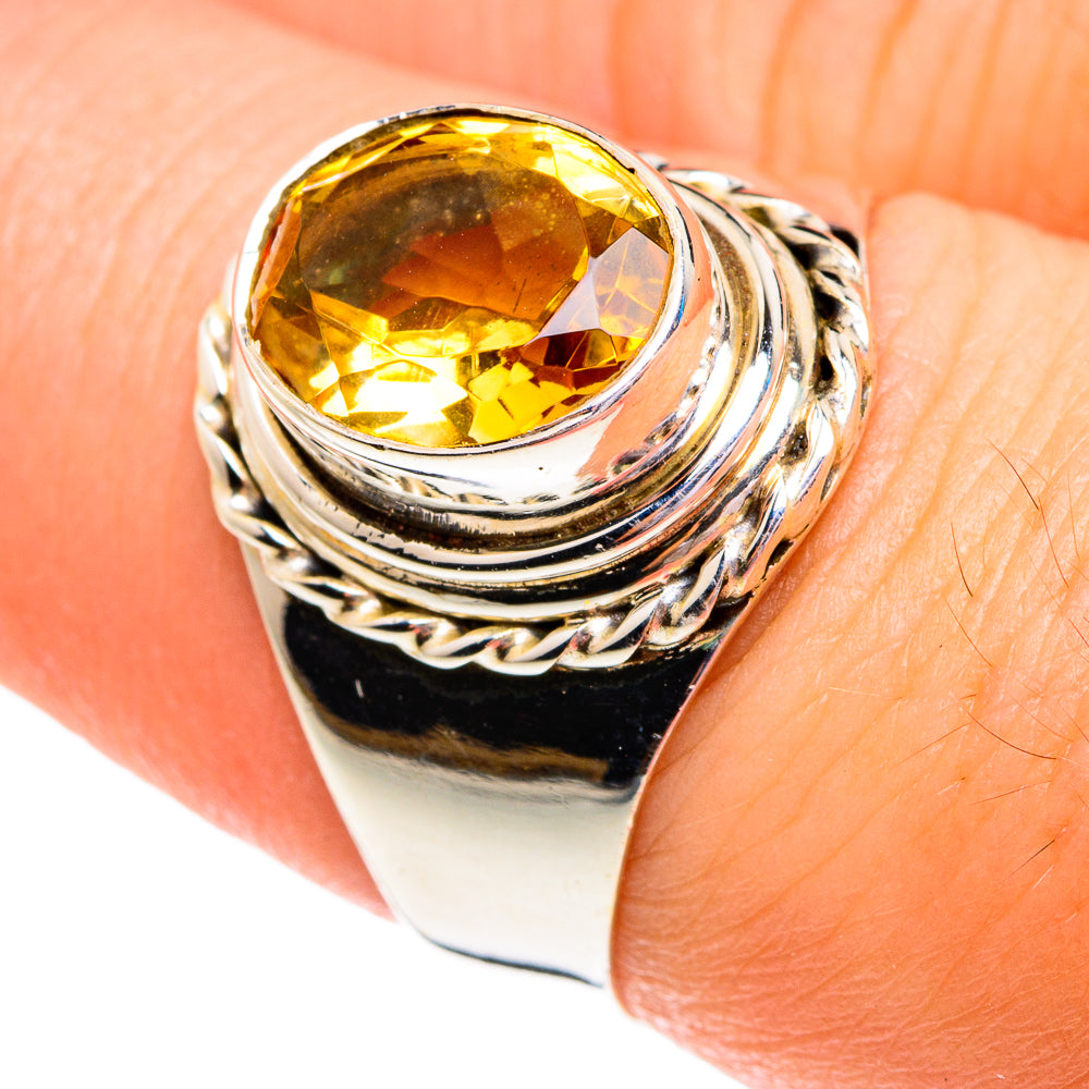 Citrine Rings handcrafted by Anasilvercos - RING76681