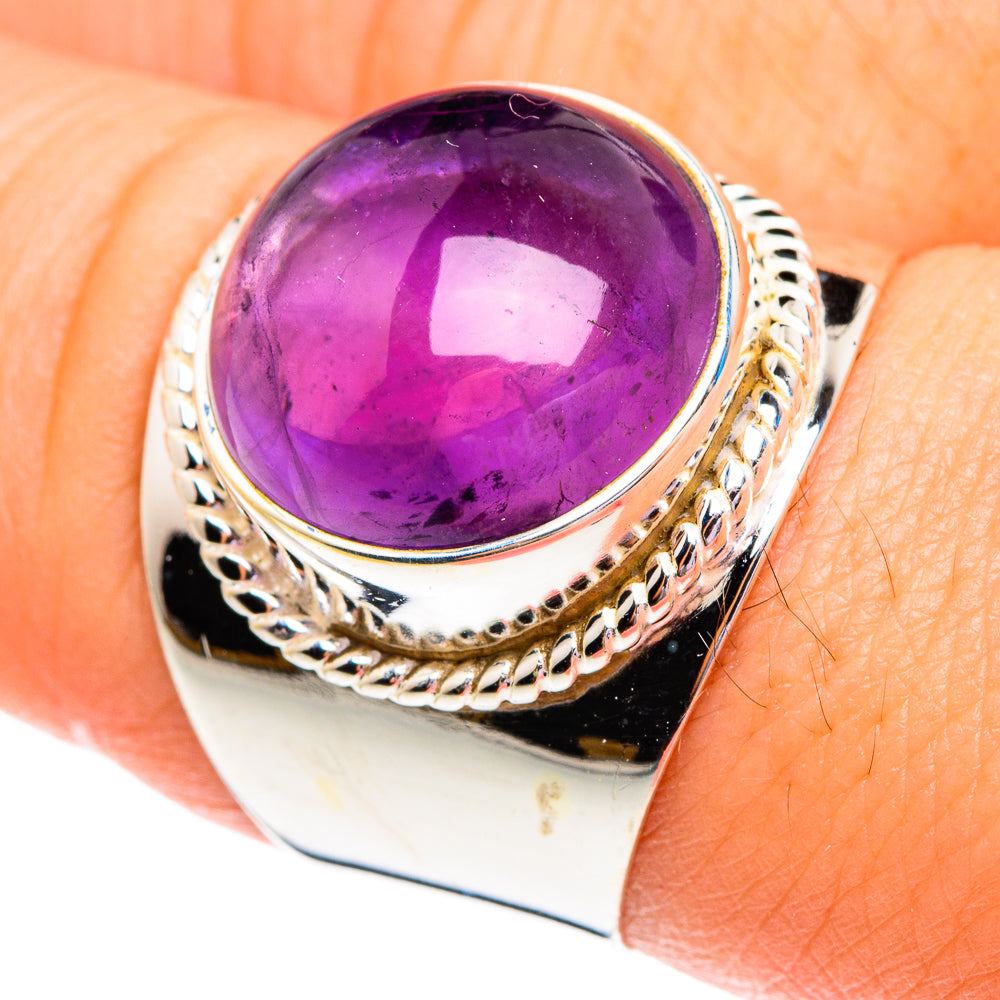 Amethyst Rings handcrafted by Anasilvercos - RING76689