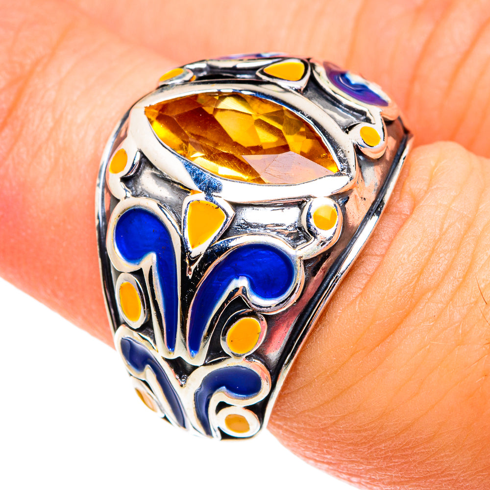 Citrine Rings handcrafted by Anasilvercos - RING76697