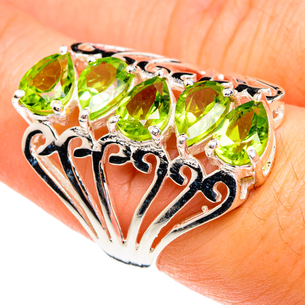 Peridot Rings handcrafted by Anasilvercos - RING76705