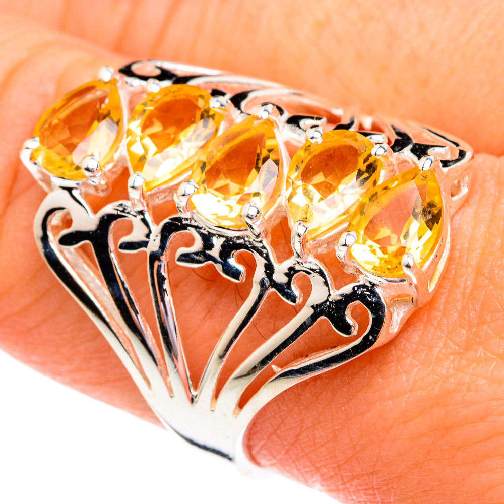Citrine Rings handcrafted by Anasilvercos - RING76710