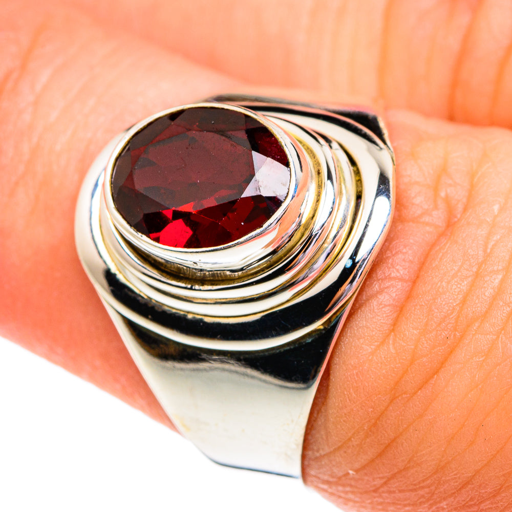 Garnet Rings handcrafted by Anasilvercos - RING76742