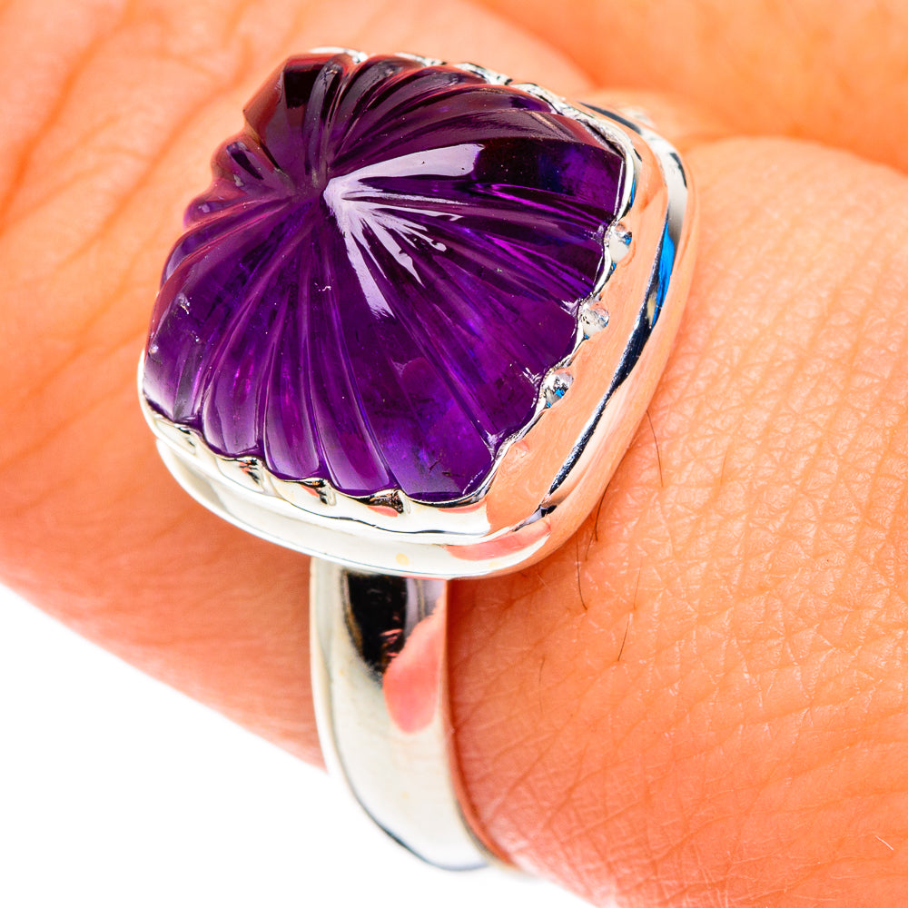 Amethyst Rings handcrafted by Anasilvercos - RING76746
