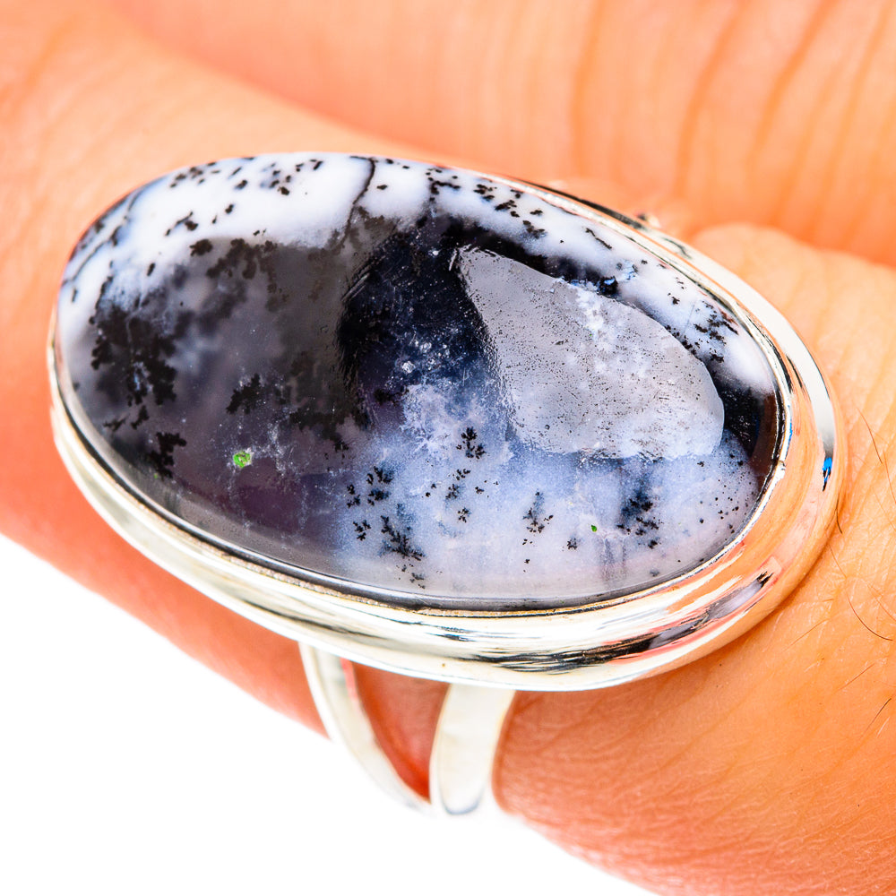 Dendritic Opal Rings handcrafted by Anasilvercos - RING76751