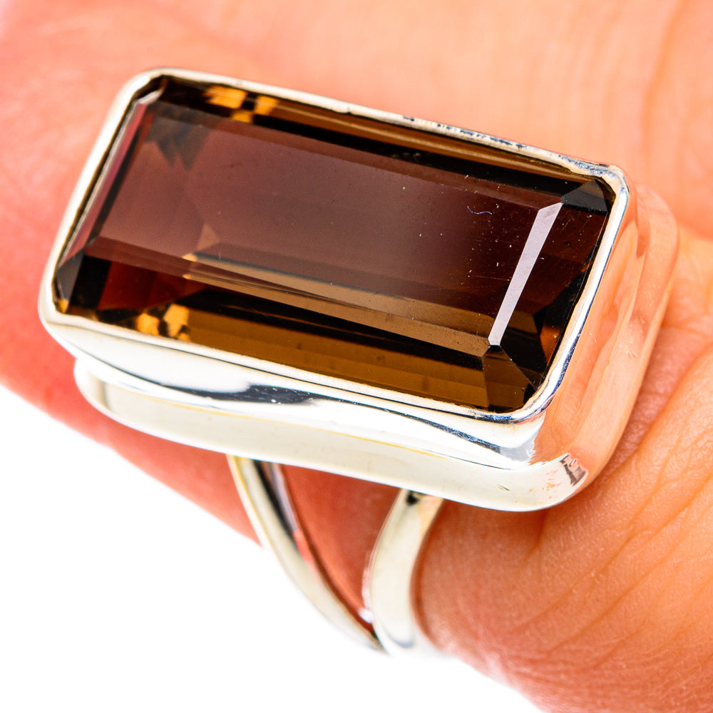 Smoky Quartz Rings handcrafted by Anasilvercos - RING76760