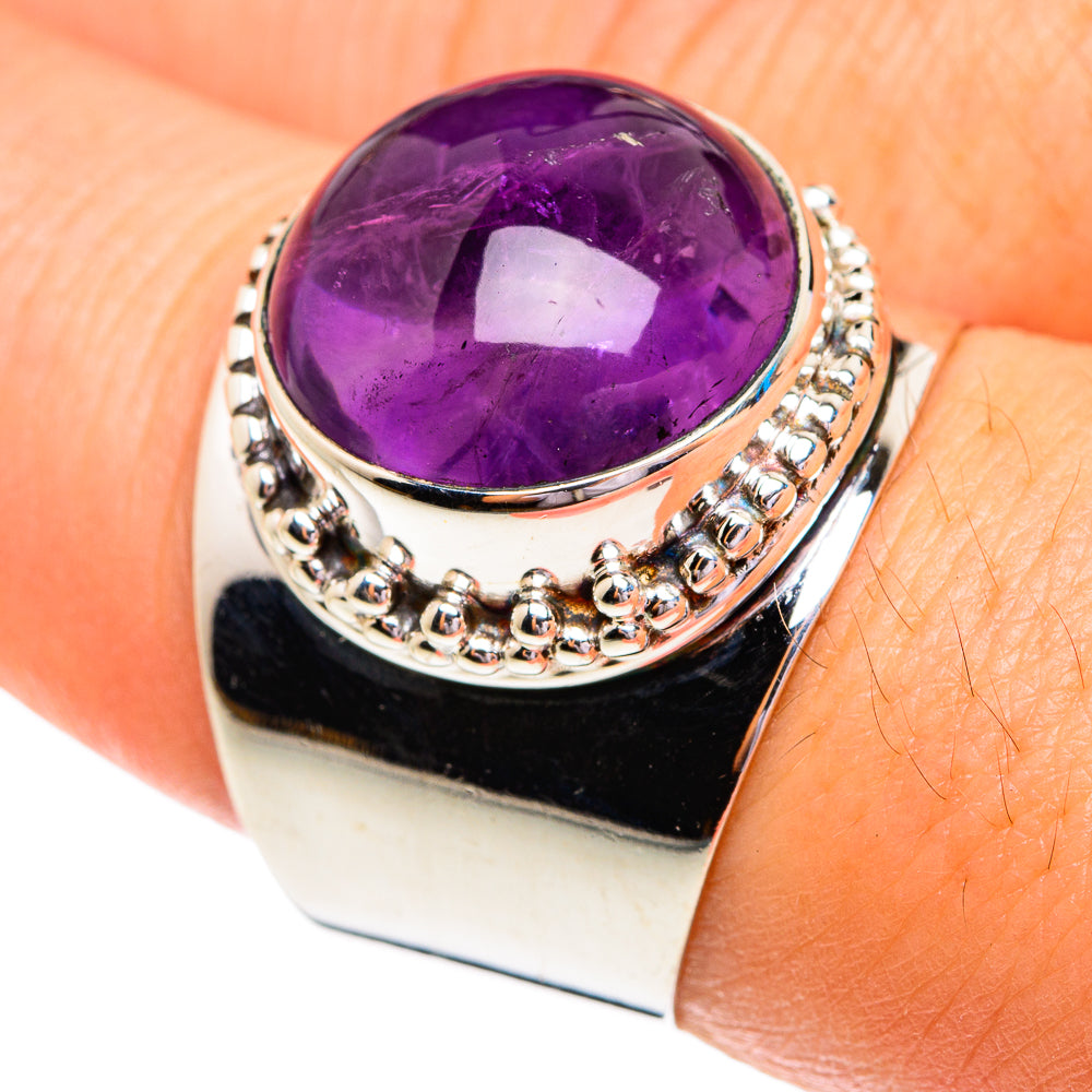 Amethyst Rings handcrafted by Anasilvercos - RING76771