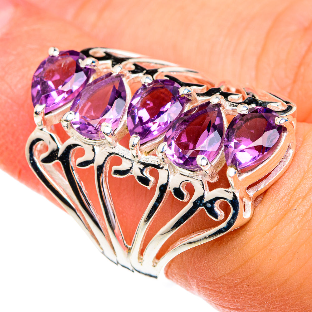 Amethyst Rings handcrafted by Anasilvercos - RING76772