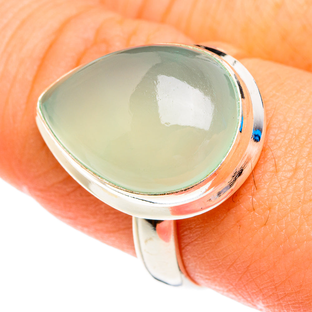 Aqua Chalcedony Rings handcrafted by Anasilvercos - RING76782