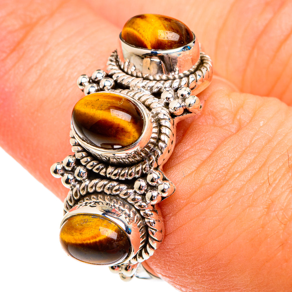 Tiger Eye Rings handcrafted by Anasilvercos - RING76786