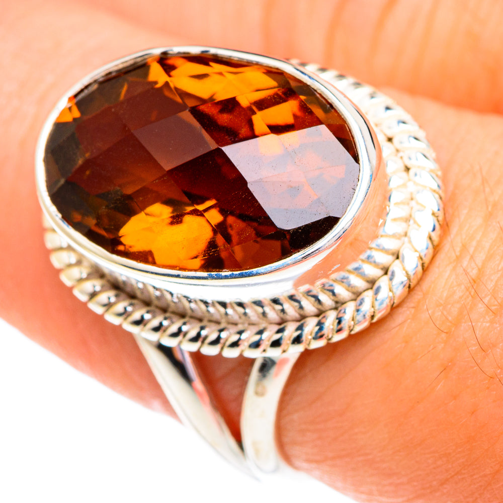 Mandarin Citrine Rings handcrafted by Anasilvercos - RING76787