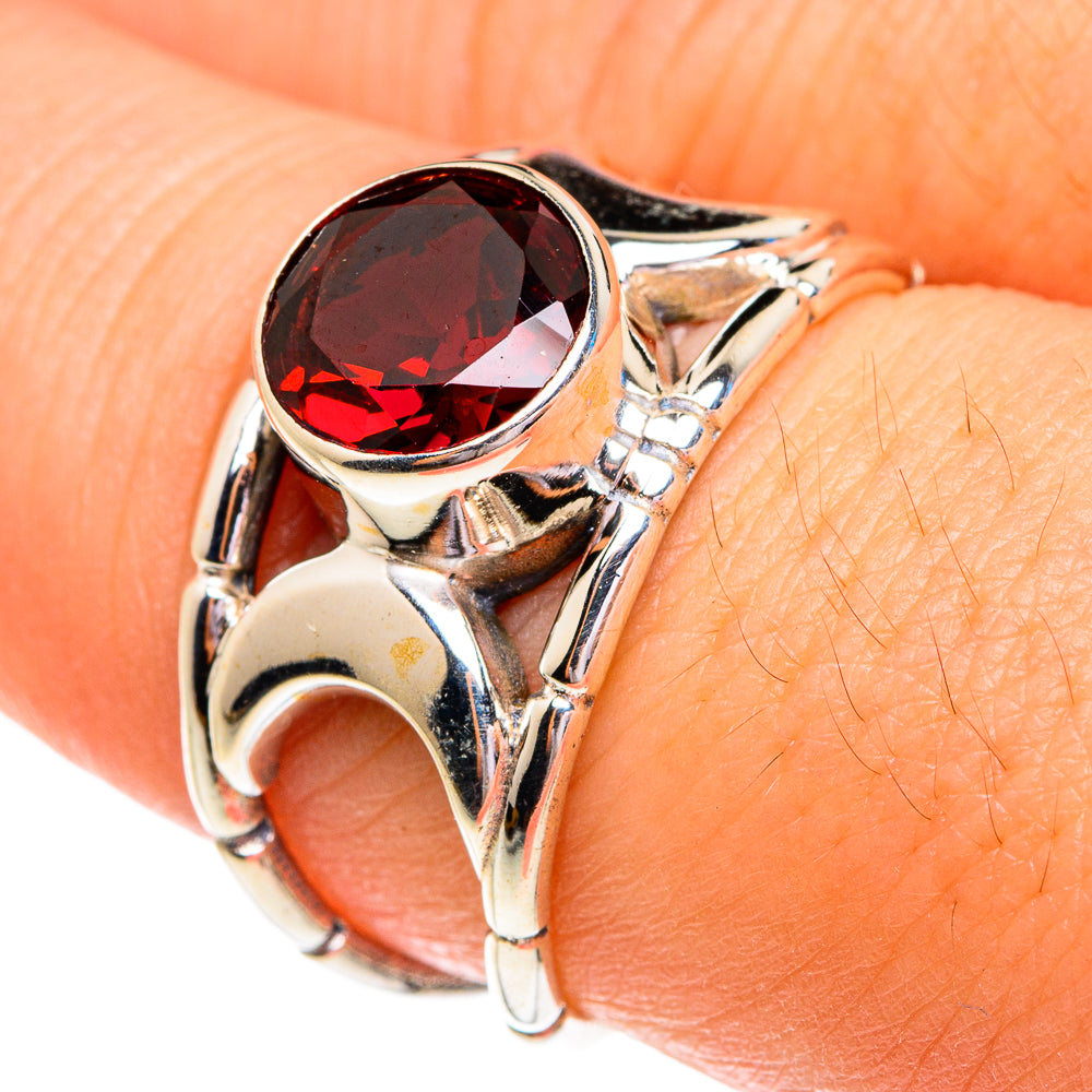 Garnet Rings handcrafted by Anasilvercos - RING76792