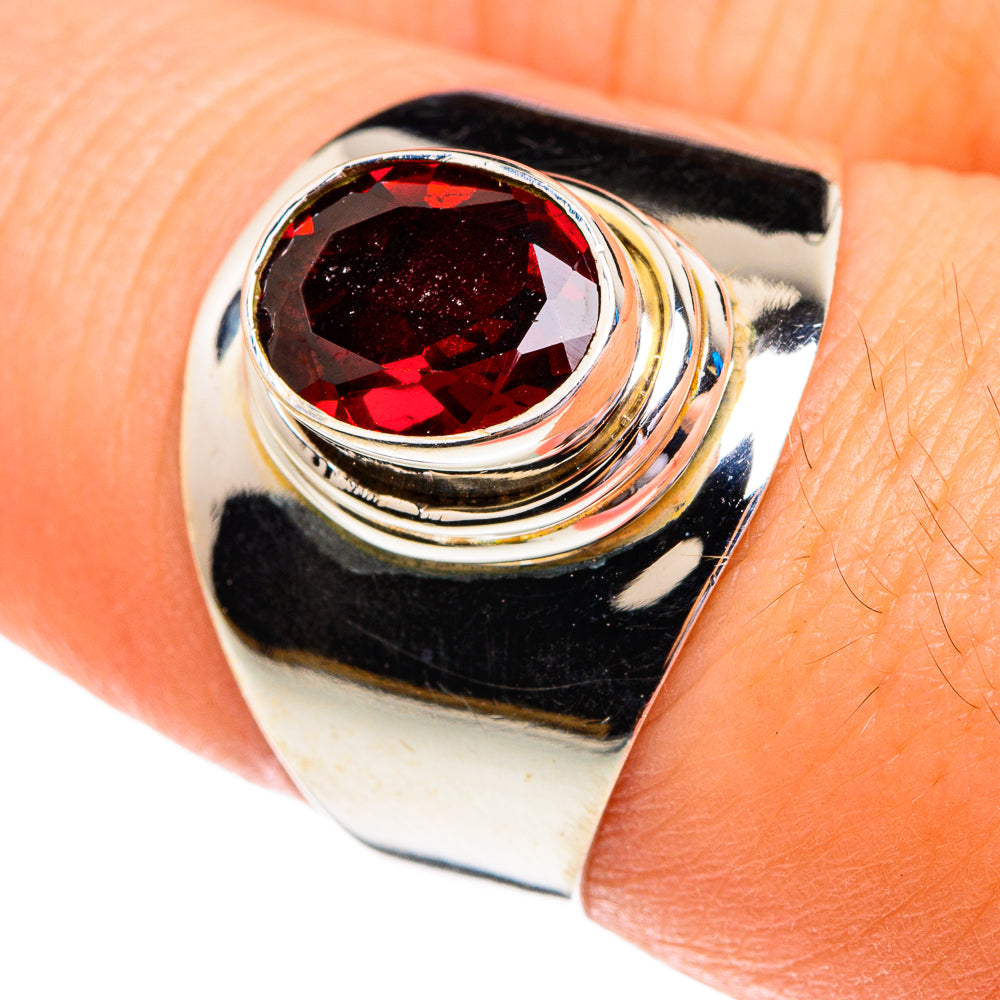 Garnet Rings handcrafted by Anasilvercos - RING76793