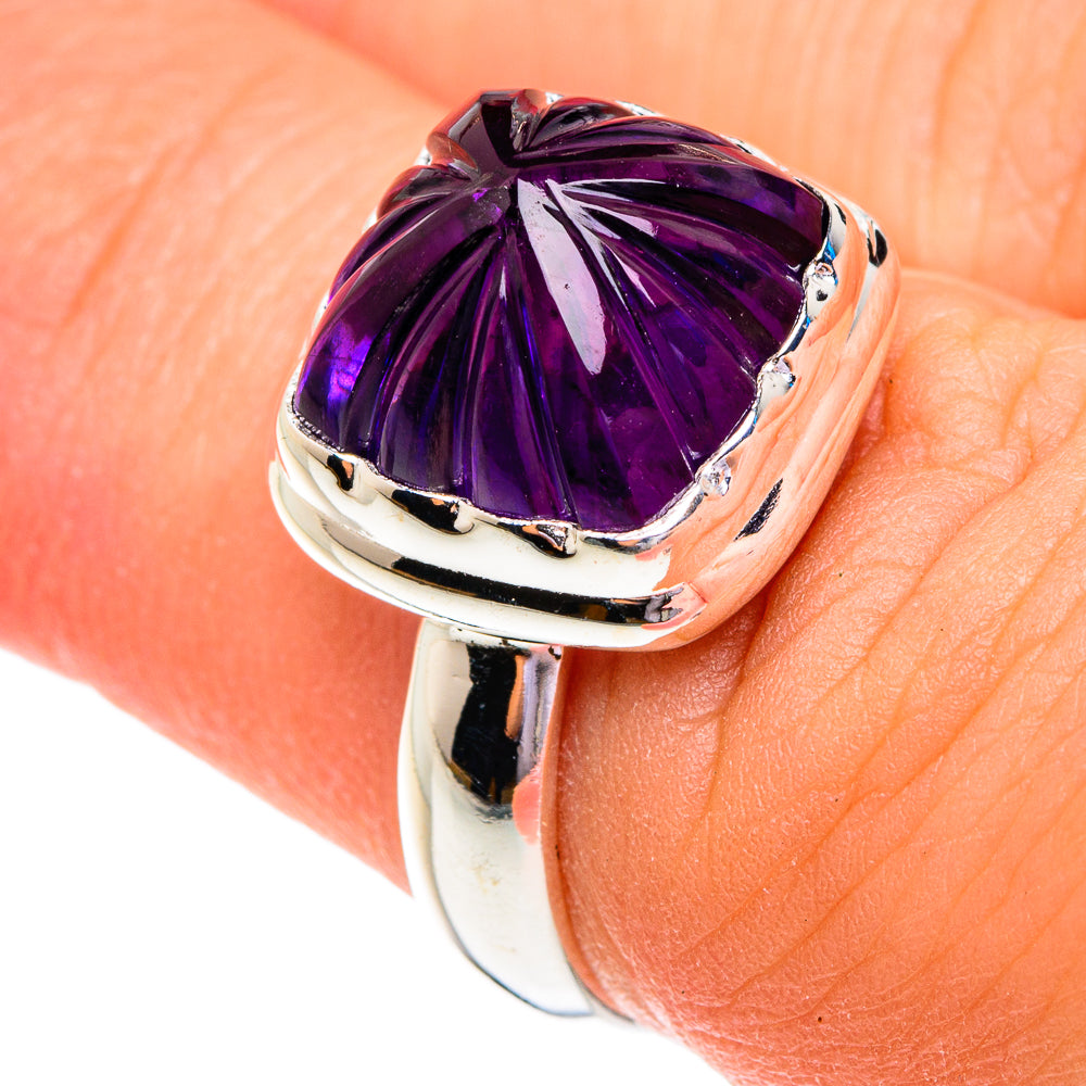 Amethyst Rings handcrafted by Anasilvercos - RING76795